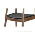 Sedia da braccio y contemporaneo sedia da pranzo in legno massiccio